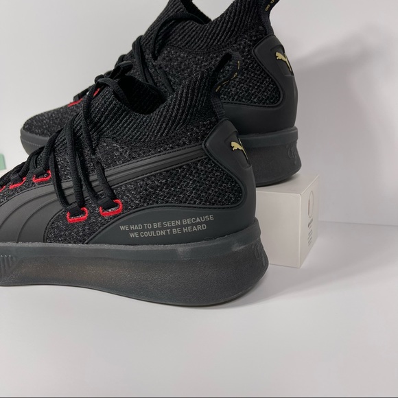 PUMA CLYDE COURT DISRUPT REFORM MENS BASKETBALL SHOES SIZE 10 BLACK MEEK MILL - Picture 9 of 10